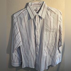 Mens Aigner 16 1/2 34/35 long sleeve button up lightweight dress shirt